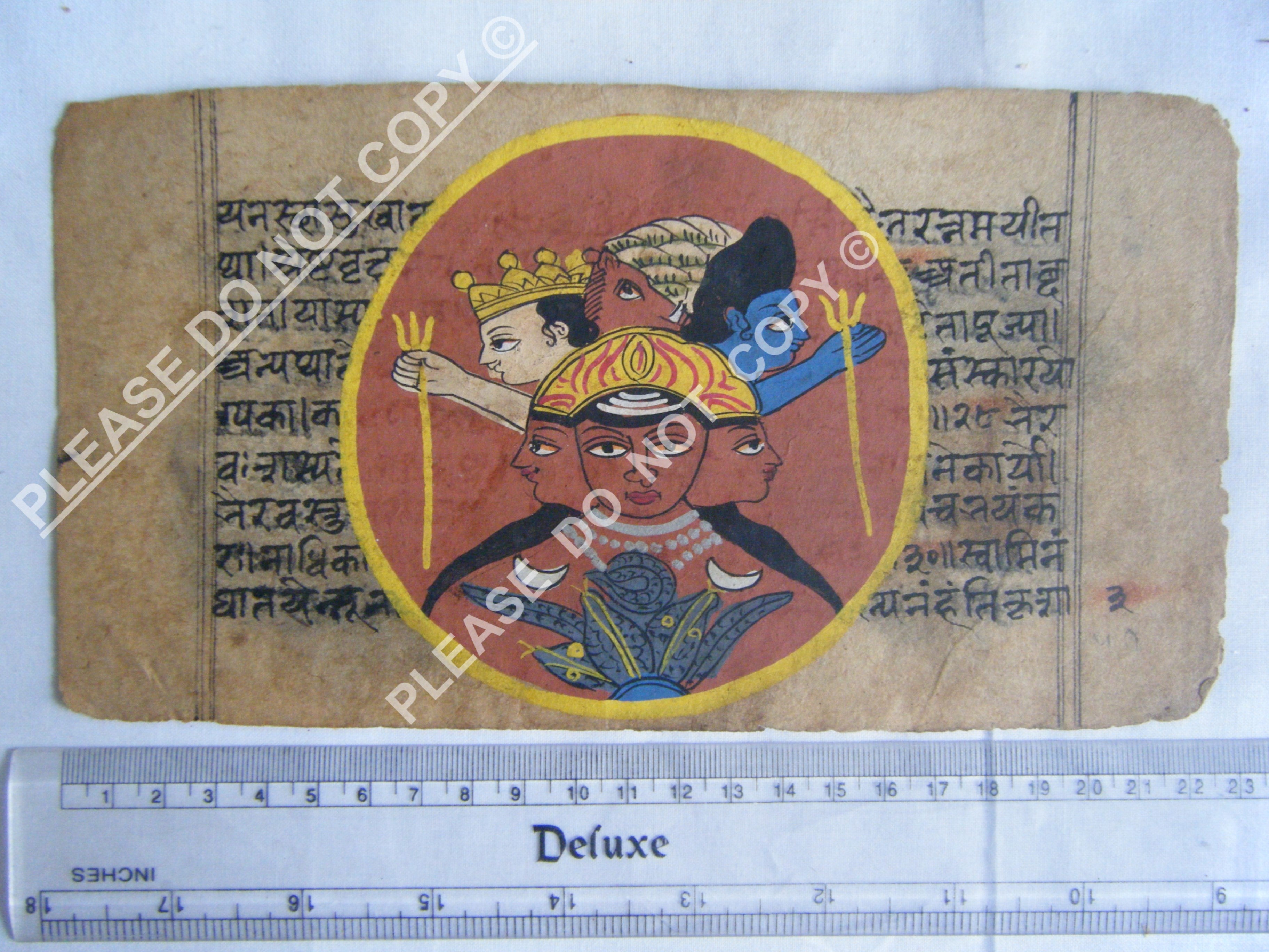 Antique Jain Manuscript of Cosmological Tradition
