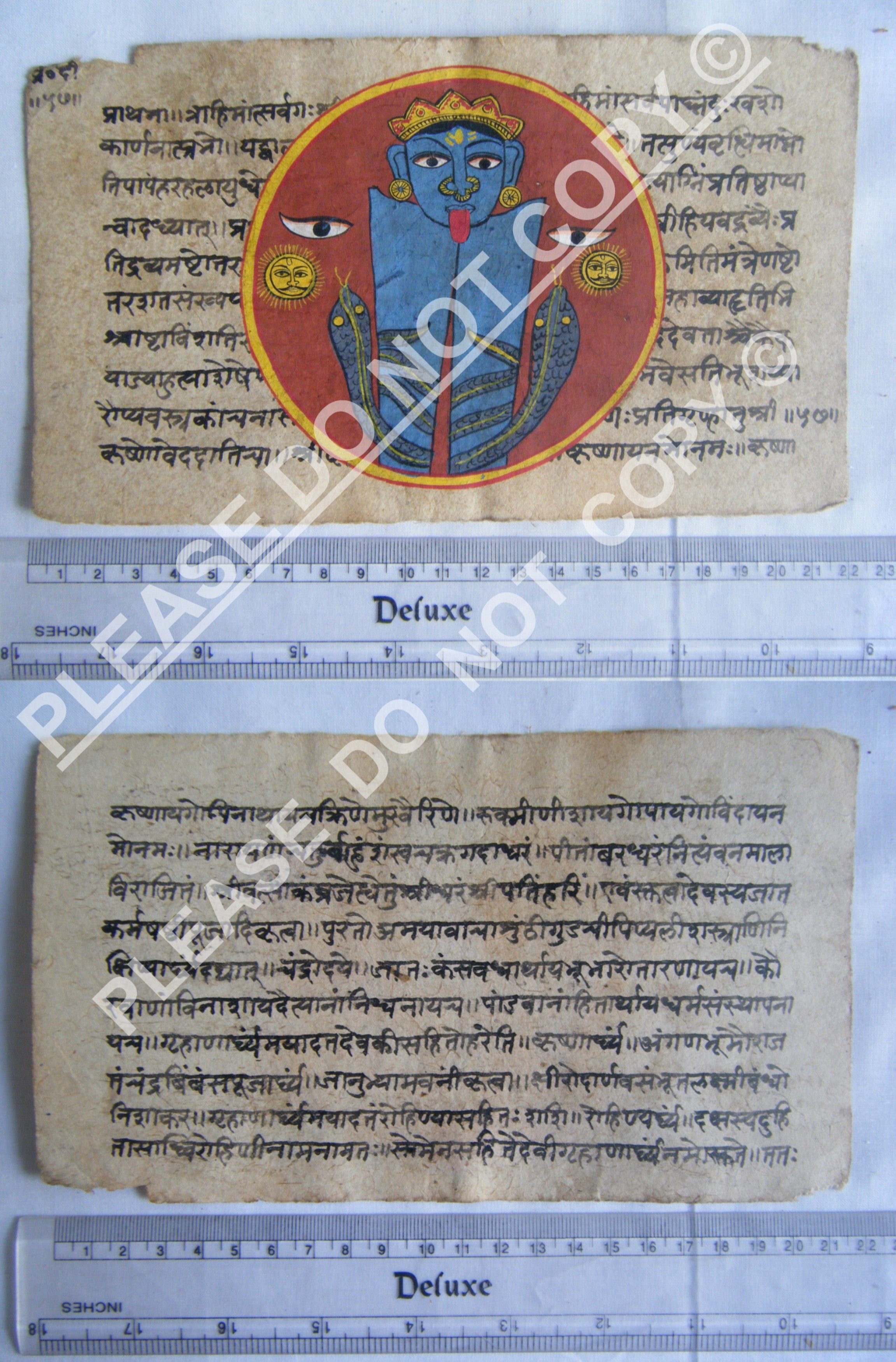 Rare Jain Manuscript Visualizing the Eternal Universe