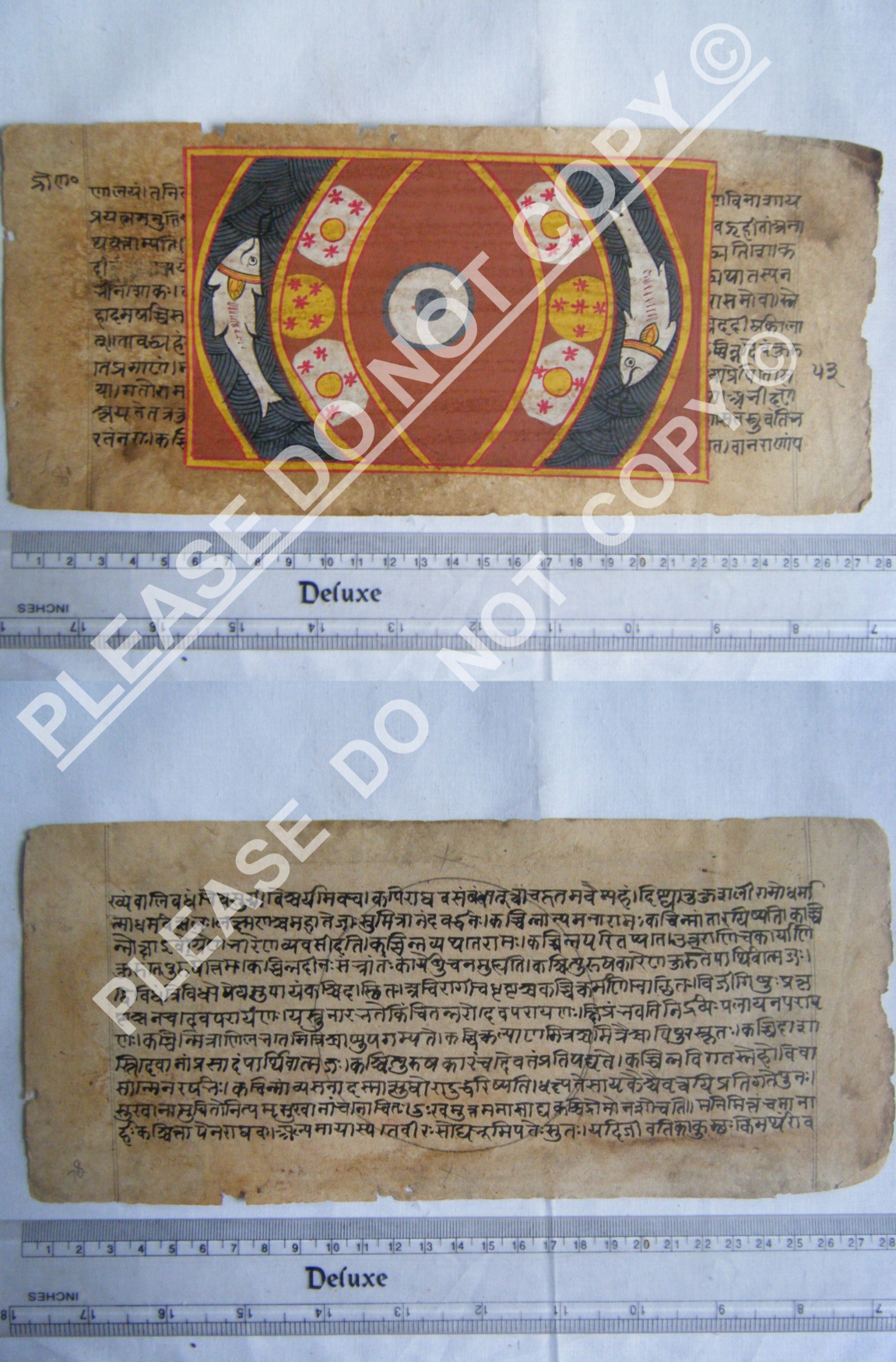 Rare Jain Cosmology Manuscript with Scholarly Diagrams