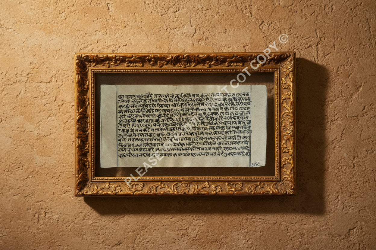 Historic Jain Manuscript Interpreting the Cosmic Framework