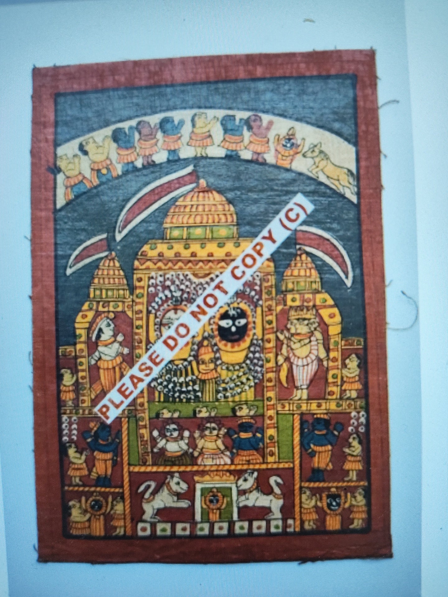 Odisha patta cloth painting 20 x 14 cm