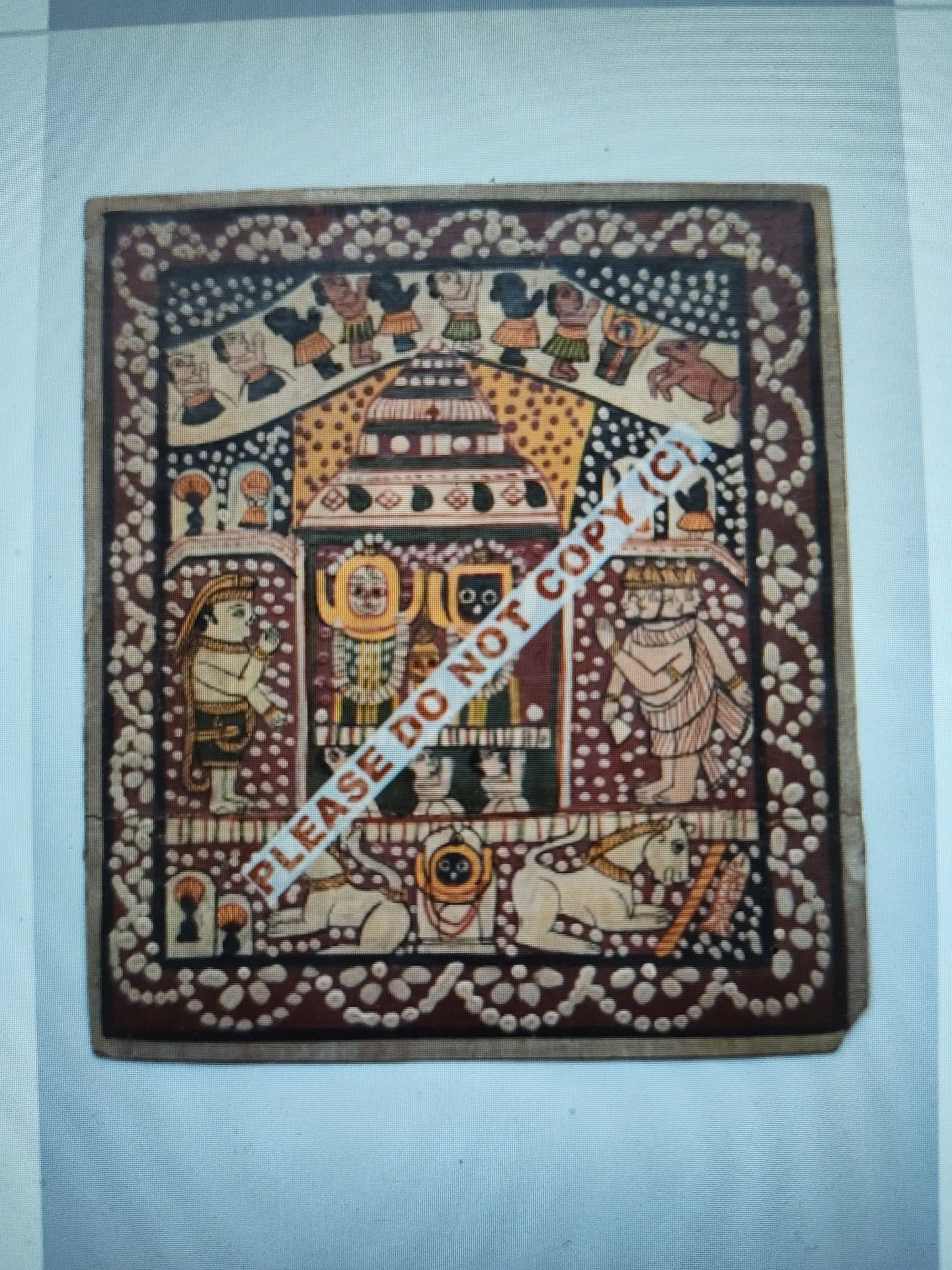 Antique Odisha patta cloth painting
