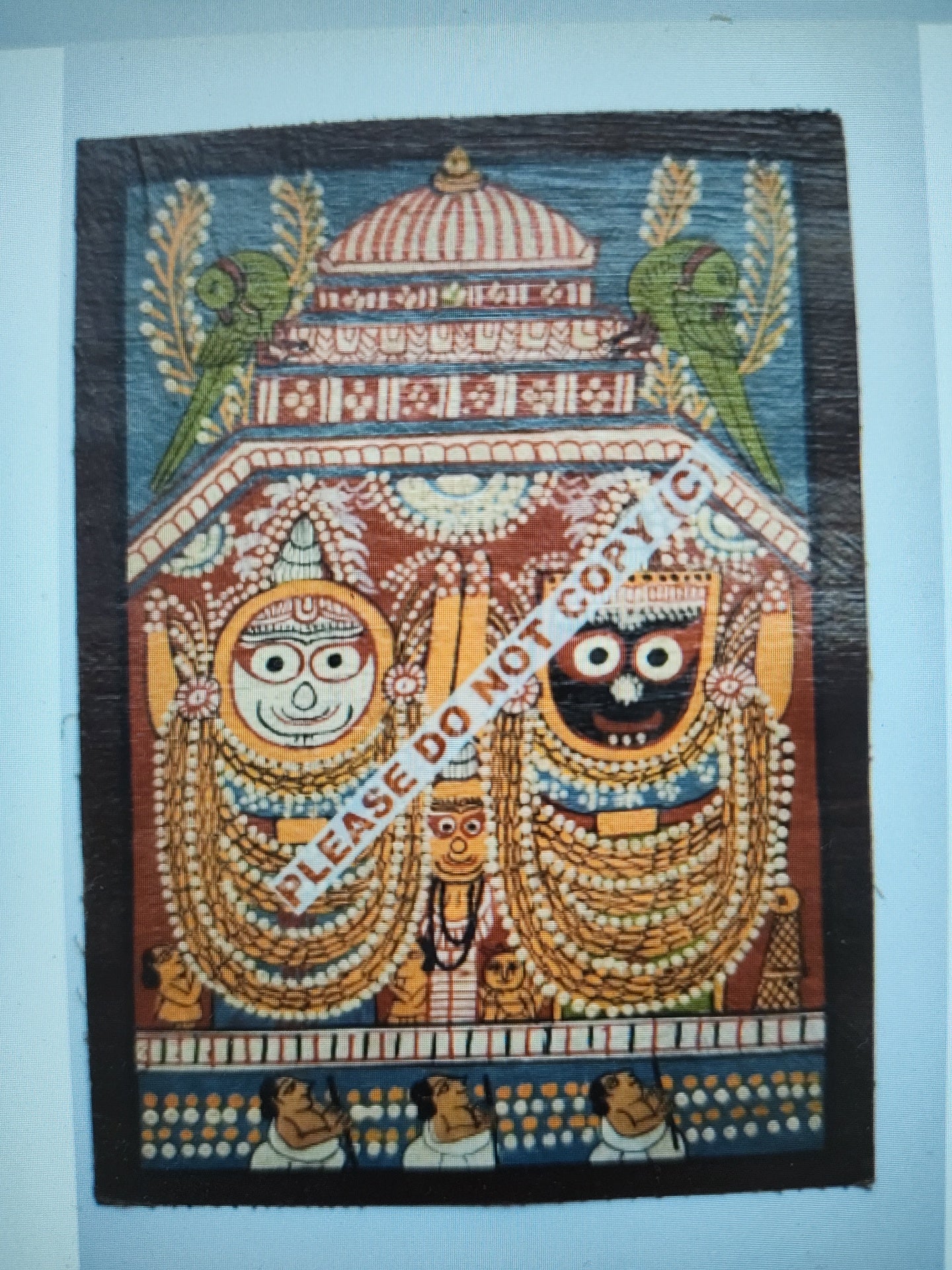 Odisha Pattachitra Jagannath triad C3400