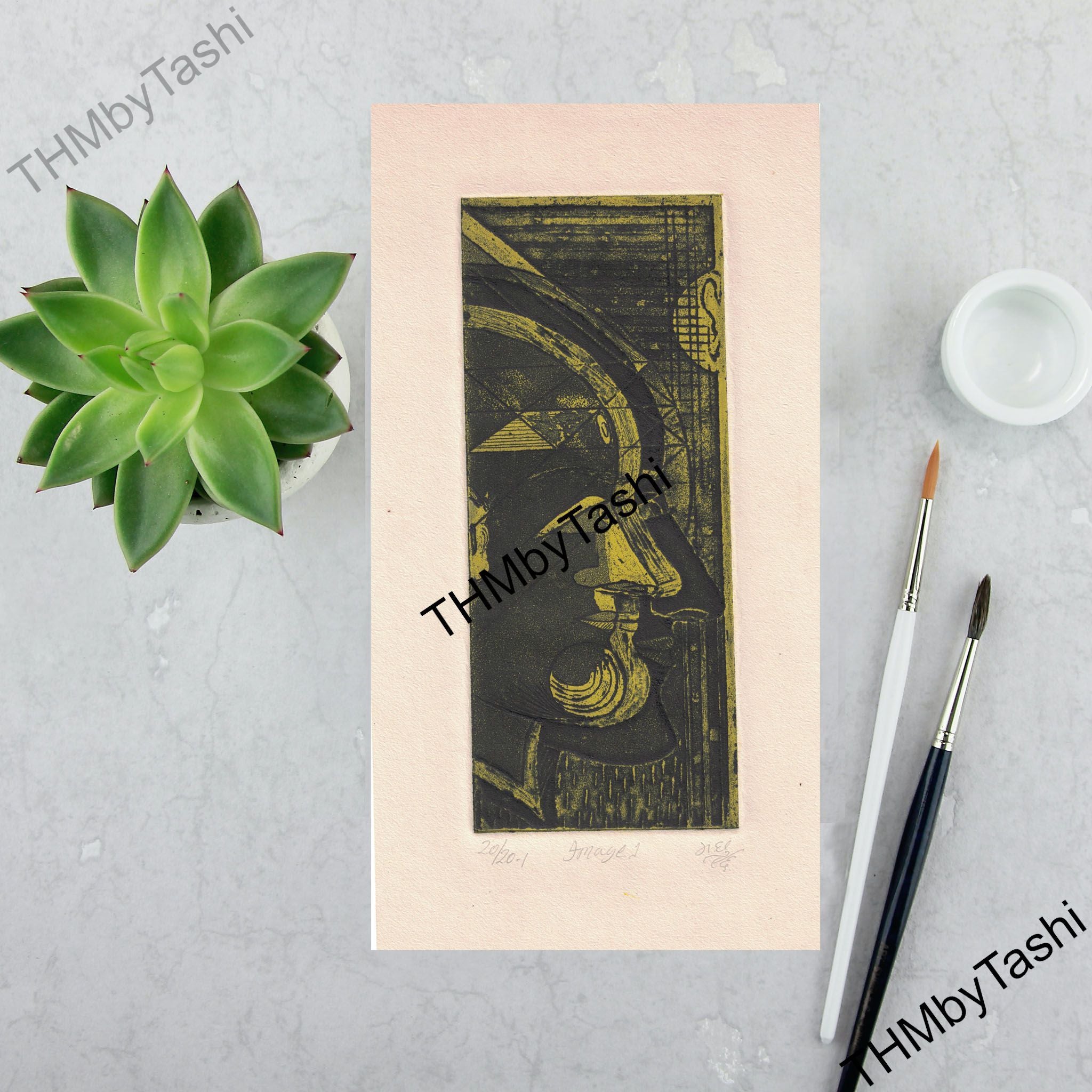 Original Etching Limited Edition Print "Image-1" by Artist Madhu