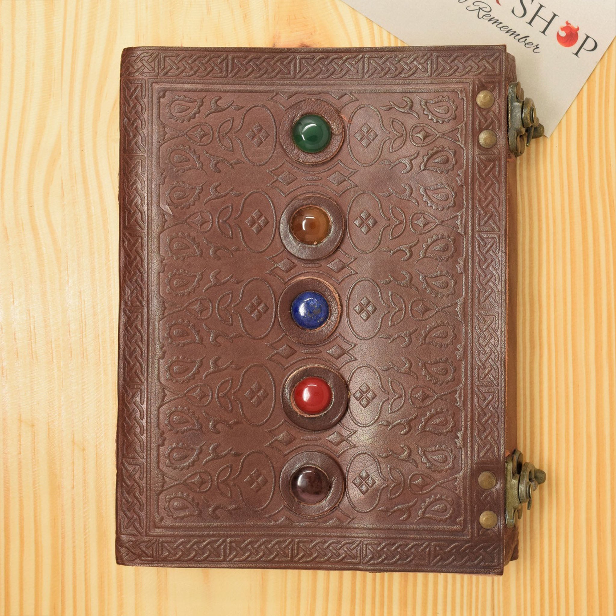 Premium Quality Leather Journals for Your Creative Pursuits - Five Chakra Stones